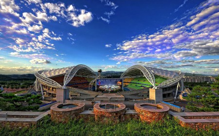 Le Pagoto Stadium avant la Grande Finale de la WBTC 4ème édition